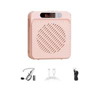Bosiyrggrl Amplificateur Vocal 5W 1200mAh Haut-Parleur Personnel Multifonctionnel avec Microphone et Écran pour Enseignants, Discours, et Plus Encore.