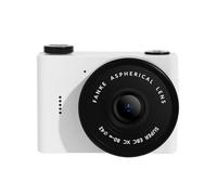 Bosiyrggrl Appareil Photo Numérique Miniature A5 avec Double Caméra Vidéo, Écran IPS, Caméscope Rétro pour Enfants - Blanc