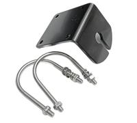 Bosiyrggrl Base de Pince Tubulaire en Alliage D'Aluminium Antenne à Double Bande UV pour Ondes Courtes, Support D'Antenne pour Véhicule Extérieur, Balcon A