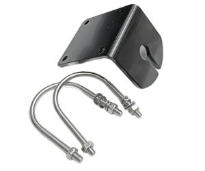 Bosiyrggrl Base de Pince Tubulaire en Alliage D'Aluminium Antenne à Double Bande UV pour Ondes Courtes, Support D'Antenne pour Véhicule Extérieur, Balcon A