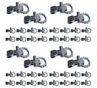 Bosiyrggrl Boucles Paracord Fermoirs à Nœud Goupille à Vis Manille D'Ancrage Manilles Réglables Boucles pour Bracelet Paracord Ceinture 40 Pièces