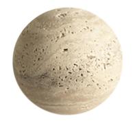 Bosiyrggrl Boule en Pierre Décorative pour Table et Étagère Sculpture en Marbre Naturel Sphère en Travertin Vintage pour Décoration Intérieure A