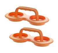Bosiyrggrl Burger Patty Maker Antiadhésif Hamburger Kit Burger Maker Viande BeefVeggie Hamburger Moule pour Cuisine Orange