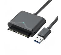 Bosiyrggrl Câble Adaptateur USB 3.0 vers avec Port d'alimentation CC pour Disque SSD Câble USB 3.0 Easy Drive