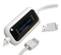 Bosiyrggrl Câble de Transfert Direct Smart KM Link USB 2.0 pour Partage de Fichiers PC à PC, Synchronisation de Données, Souris, Clavier, Copie Facile.