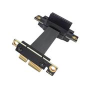 Bosiyrggrl Câble Riser PCIe 3.0 X1 vers X1, Double Extension à Angle Droit de 90 Degrés, Transmission de Données 8 Gbit/S pour Carte Riser PCI Express 1X, Longueur 5 Cm