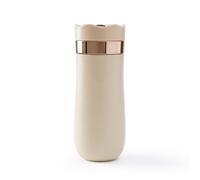 Bosiyrggrl Cafetière à Piston Portable de Voyage à Double Paroi en Acier Inoxydable Isolée sous Vide et Cafetière et Théière 320 ML C