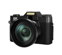 Bosiyrggrl Caméra Numérique 64MP, Caméscope 6K WiFi, Enregistreur Vidéo Vlog, Caméra avec Zoom Numérique 16X, Écran Flip 3 Pouces.