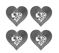 Bosiyrggrl Carillon à Vent en Forme D'Étoile de Renne pour Décoration de Jardin de Noël à Suspendre pour Fêtes de Fin D'Année