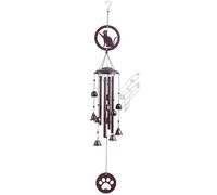 Bosiyrggrl Carillons Éoliens D'Extérieur, Cadeaux Commémoratifs/Cadeaux de Déménagement de Nouvelle Maison, Carillons Éoliens en Métal pour Chat à Usage Extérieur et Intérieur