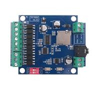 Bosiyrggrl Carte D'Amplificateur de Diffusion Vocale Carte D'Amplificateur Audio avec Invite D'Alarme, Diffusion Vocale, Fonctions de Mode de Déclenchement Multiples