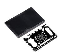 Bosiyrggrl Carte de Portefeuille Multifonctionnelle 50 en 1, Outil Slim Minimaliste, Outil de Survie, Règle, Échelle, Dispositif Multifonction de Poche.