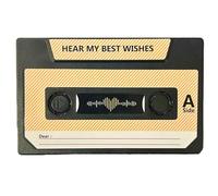 Bosiyrggrl Carte D'Enregistrement de Musique Inscriptible, Carte D'Enregistrement de Voix, Enregistrement de 300 Secondes, Cadeau D'Anniversaire de Mariage, Carte Postale Enregistrable.