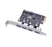 Bosiyrggrl Carte D'Extension PCI-E à USB 3.0 4 Ports PCI-EUSB3.0 Adaptateur Informatique 5 Gbit