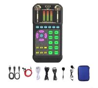 Bosiyrggrl Carte Son USB pour Streaming en Direct, Enregistrement en Studio avec Compatibilité Plug and Play, Réduction du Bruit pour Chant en Direct.