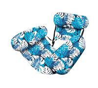 Bosiyrggrl Chaises Longues Gonflables pour Piscine Wave pour Adultes, Fauteuils Flottants, Pneumatiques pour Enfants, Bouées pour Piscine et Piscine Gonflable pour L'Été, Plage Bleue.