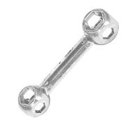 Bosiyrggrl Clef multifoncctinnelle de Velo en Metal Argent Outil de Reparation de Velo