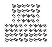 Bosiyrggrl Clip pour Agrandie de 60 Pièces Sling Clasp Olecranon Hook pour Keychain Snap Hooks Bag Couleur Noire