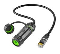 Bosiyrggrl Connecteur Blindé RJ45 M20 Interface Réseau CAT6A en Panneau avec Câble