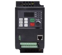 Bosiyrggrl Convertisseur de Fréquence VFD de 0,75 KW de 110 V à 220 V pour Moteur à Vitesse Variable, Contrôleur de Puissance à Phase en Entrée et à Phase Triphasée en Sortie.