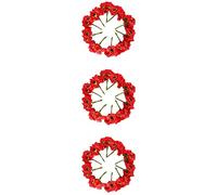 Bosiyrggrl Coquelicots en Soie de Haute Qualité Camélia 5cm 180Pcs / Lot Fleurs Artificielles Coquelicot Fait À la Main Petite Décoration de Mariage (Rouge)