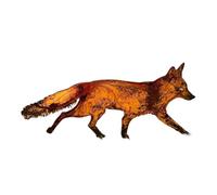 Bosiyrggrl Décoration de Jardin en Métal Rustique et Sournois avec Piquets - Animaux de la Forêt - Cadeau d'anniversaire - Sculptures d'art Durables et Faciles à Utiliser