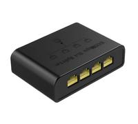 Bosiyrggrl Diviseur de Câble RJ45 Hub Switch Réseau 1 Entrée 4 Sorties Convertisseur 1000Mbps Switch Ethernet Gigabit Hub Adaptateur D'Extension LAN PC