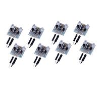 Bosiyrggrl Ensemble de 8 Pièces Kit de Bricolage Flash LED 5mm Kit de Démarrage électronique Kit de Formation d'apprentissage des Compétences de Soudage de Circuit PCB