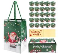 Bosiyrggrl Ensemble de Boîtes à Argent de Noël - Boîte Cadeau en Explosif pour l'argent de Noël - Boîte à Argent pour Cadeau en Espèces - à Tirer (25 Pièces, Vert)