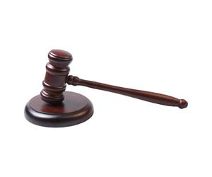 Bosiyrggrl Ensemble de Jouet en Bois avec un Marteau de Juge -, Son Clair, pour les Avocats et les Commissaires-Priseurs.