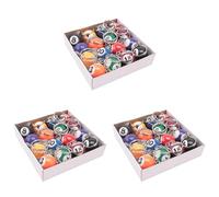 Bosiyrggrl Ensemble de Porte-Clés de Boule de Billard Coloré 48 Pièces Séries, Mini Boules de Porte-Clés Magiques Accessoires de Chaînes de Billard de Billard de Eightball