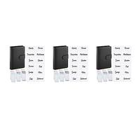 Bosiyrggrl Ensemble de Reliure Budgétaire En Cuir PU 75 Pièces A6, Couverture de Reliure Classeur Personnel pour économiser de L'Argent Système D'Enveloppes En Espèces Noir