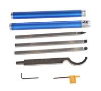 Bosiyrggrl Ensemble D'Outils de Tournage Du Bois Interchangeables à 6 Lames de Tour à Pointe en Carbure Universel, Outil de Tournage pour Tour à Bois, B