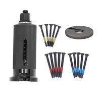 Bosiyrggrl Extracteur de Cylindre de Serrure en Acier Inoxydable, Outil Professionnel pour Porte avec 15 Vis, Extracteur de Clou, Tireur de Puissance, Sac.