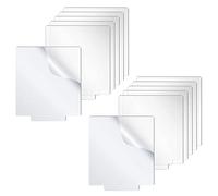 Bosiyrggrl Feuille Acrylique Moulée Transparente pour Panneaux de Table à Base de Lumière LED Projets D'Affichage de Bricolage Artisanat Lumières LED pour Projets 12 Pièces