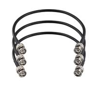 Bosiyrggrl Fiche Mâle RG58 BNC vers Prise Mâle BNC Connecteur à Sertir Câble de Raccordement Coaxial Ligne de Signal D'Oscilloscope 0,