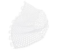 Bosiyrggrl Filet de Pêche Pliable de Remplacement, en Caoutchouc Résistant à l'usure, Épuisette Multifonctionnelle, Blanc, 40cm, 1 Pièce