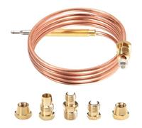 Bosiyrggrl Four à Gaz 900Mm Ensemble De Thermocouple Universel M6X0.75 avec Thermocouple De Remplacement des Écrous (Cinq)