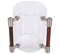 Bosiyrggrl Gobelet Rond en Acrylique pour la Prière Juive, Gobelet de Lavage à la Main avec Poignées en Bois, Gobelet de Lavage à la Main Amélioré.