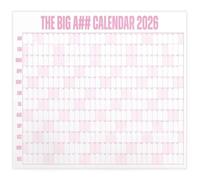 Bosiyrggrl Grand Calendrier 2026 Planificateur Feuille Programme Autocollant Cible 365 Jours Calendrier Mural Échelle Fournitures de Bureau A