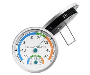 Bosiyrggrl Indoor/Outdoor Thermo-Hygromètre Moniteur de Climat de Précision Plage de Température -20-50°C Affichage Facile à Lire