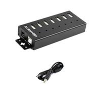 Bosiyrggrl Industrial USB Hub 7-CH Adaptateur de Port D'Extension USB 2.0 pour 11/10/8 Linux