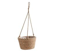 Bosiyrggrl Jardinière Suspendue en Macramé, Panier de Rangement pour Plantes, Corde de Tissée, Support de Pot de Fleur Intérieur et Extérieur, Couleur Primaire L