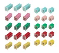 Bosiyrggrl Kit D'Assortiment de Fusibles de Voiture de 30 Pièces, Kit de Fusibles en Forme de Boîte Basse et Haute, pour Voiture/Camping-Car/Camion/Moto/Bateau