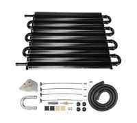 Bosiyrggrl Kit de Radiateur Universel pour Voiture, Climatisation, Condenseur à 8 Rangées avec Connecteur de Transmission