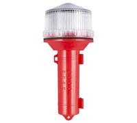 Bosiyrggrl Lampe de Poche LED Portable à Charge Solaire, Distance Visuelle de 2 Km, Feu de Signalisation Multifonctionnel, Feu de Navigation Sûr pour la Marine