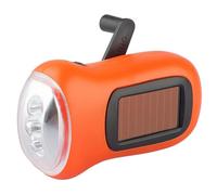 Bosiyrggrl Lampe de Poche Solaire à Manivelle, Lampe de Poche d'urgence à LED, Lampe de Poche pour, Randonnée, Camping et Équipement de Survie