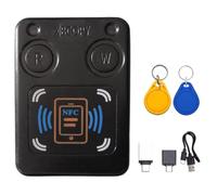 Bosiyrggrl Lecteur/Copieur de Carte à Puce NFC RFID + Porte-Clés CUID/UID ID IC 13,56 MHz 125 KHz 250 KHz 375 KHz Duplicateur de Jeton RFID