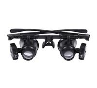 Bosiyrggrl Loupe de Lecture à Main LED 25x, Loupe de Réparation avec Bandeau pour Lunettes, Lentilles Grossissantes à Porter sur la Tête.