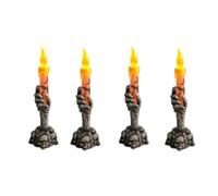 Bosiyrggrl Lumières Décoratives d'halloween Accessoires de Décoration Squelette Fantôme Main Tenant des Bougies LED Lumières de Citrouille Électroniques B